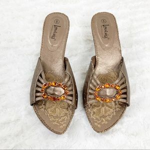 Lena Luisa 90’s rhinestone open toe pumps Y2K elegant preppy